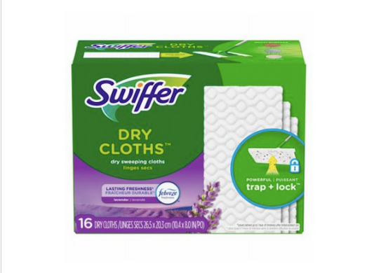 Swiffer Sweeper Dry Sweeping Cloths, Febreze Fresh Scent Lavender Vanilla & Comfort
