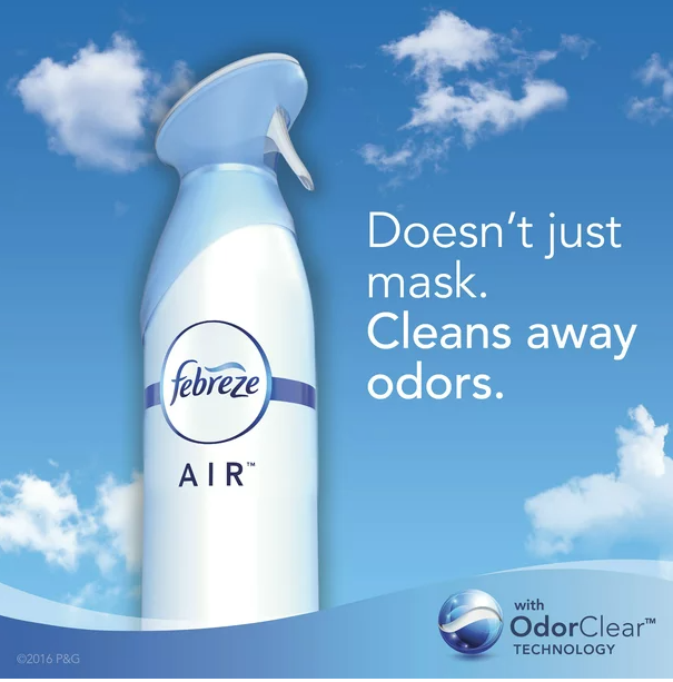 Febreze Odor-Eliminating Air Freshener, Morning & Dew