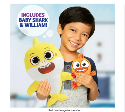Baby Shark's Big Show! Sing & Swing Baby Shark & William, Plush 2-Pack