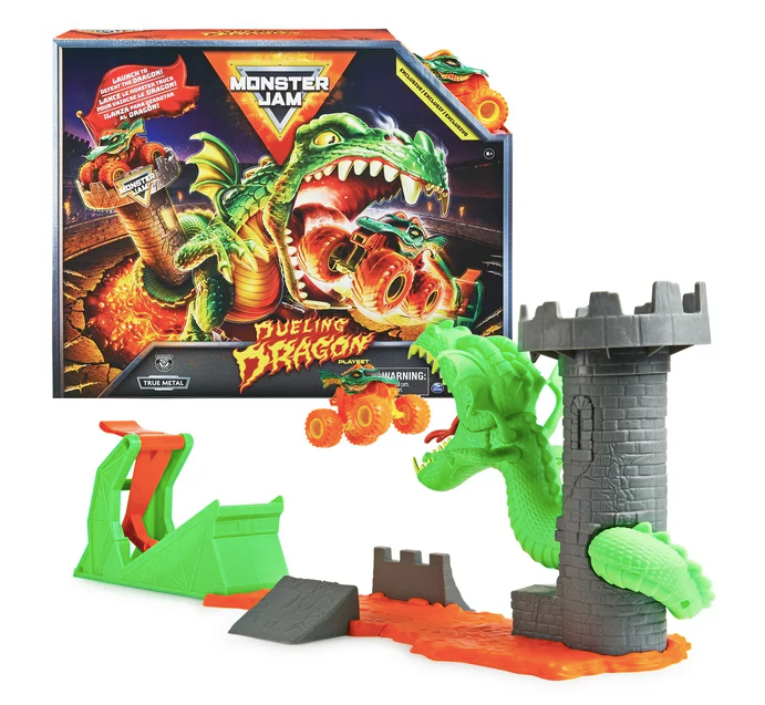 Monster Jam, Dueling Dragon Playset with Exclusive Monster Truck