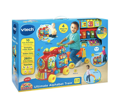 VTech, Sit-to-Stand Ultimate Alphabet Train, Ride-On Train Toy