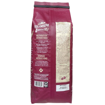 Member's Mark Colombian Supremo Whole Bean Coffee 1.13kg